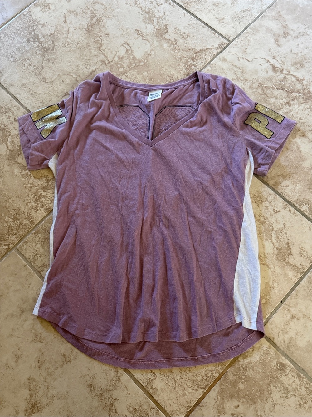 VS Pink sequin 86 top size large